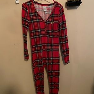 Pink Christmas onesie